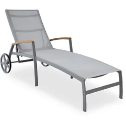 Gartenliege Outdoor SYLT - grau