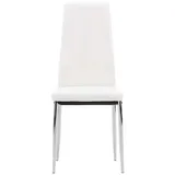 Venture Home Esszimmerstuhl 2er Set Pastill Esszimmerstuhl PU Kunstleder weiß. (2 St) weiß
