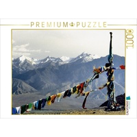 Calvendo Gebetsfahnen vor dem Himalaya Puzzle