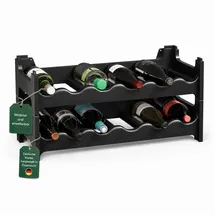 ARTECSIS Weinregal 12 Flaschen Schwarz