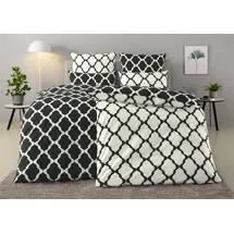 OTTO home Alba Renforcé schwarz 200 x 200 cm + 80 x 80 cm