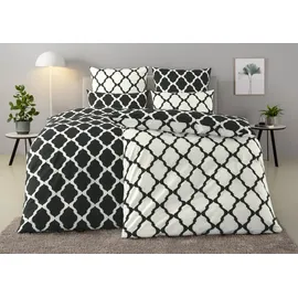 OTTO home Alba Renforcé schwarz 200 x 200 cm + 80 x 80 cm