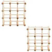 Proregal Weinregal 36 x 36 x 24 cm Natur