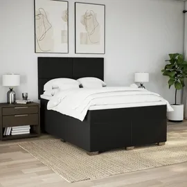 vidaXL Boxspringbett 140 x 200 cm Schwarz
