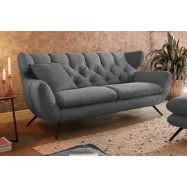 KAWOLA 2-Sitzer Charme Cord grau