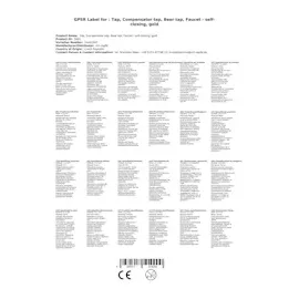 ich-zapfe Zapfhahn, Kompensatorhahn, Bierzapfhahn, Schankhahn - selbstschließend, gold, 55 mm