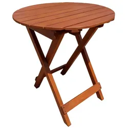 Tisch Gartentisch Beistelltisch Klapptisch Holztisch klappbar Ø45cm