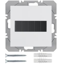 Berker S.1 Solar Funkwandsender 1fach flach weiß glänzend