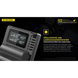 Nitecore FX3 Ladegerät für Fujifilm NP-W235