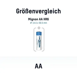 Ansmann Akku AA min. 2650 mAh 1,2V NiMh, 8 Stück