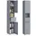 VASAGLE Badezimmerschrank, 30 x 30 x 170 cm, mystisches Grau
