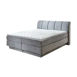 Boxspringbett  Ottawa ¦ grau ¦ Maße (cm): B: 188 H: 108