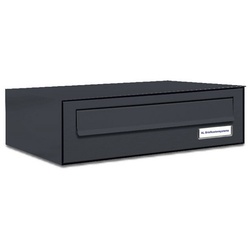 AL BRIEFKASTENSYSTEME Briefkasten »Premium«, (BxH): 38.5 x 11.5cm, Anzahl Schlitze: 1, Zaunmontage - grau