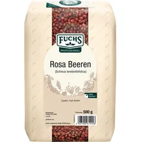 Fuchs Professional - Rosa Beeren ganz | Ungemahlener roter Pfeffer (Schinusfrüchte) | Profi-Qualität für Großverbraucher und Gastronomie | 500 g im recyclebaren Beutel