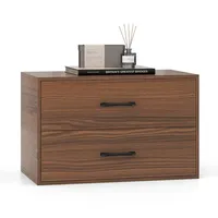 Costway Kommode, Braun, Holz, 34x38x60 cm, Wohnzimmer, Kommoden &