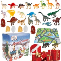 Moxeupon Dinosaurier Adventskalender 2023 Für Kinder, 2023 Dino Adventskalender 24 Dinosaurfiguren Füllung Weihnachten Geschenk, Dinosaurier Figur Model