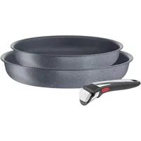 Tefal Ingenio Natural On 24 & 28 Cm Topfset - Black - One Size