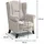 beautysofa Ohrensessel LEONARDO Polyester 88 x 118 x 86 cm Rot