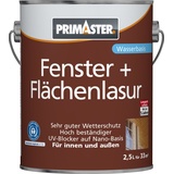 Primaster Fenster und Flächenlasur 2,5 L mahagoni