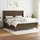 vidaXL Boxspringbett mit Matratze Dunkelbraun 160x200 cm Stoff