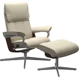 Stressless Stressless® Relaxsessel »Admiral«, mit Cross Base, Größe M & L, Holzakzent Braun beige