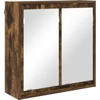 VidaXL Badezimmerspiegelschrank Geräucherte Eiche 60 x 20 x 60