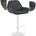 CLP Barhocker Braga Samt schwarz/weiß