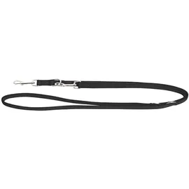 Kerbl Führleine schwarz, doppelt 25mm/200cm