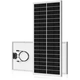 WERCHTAY 100w Solarpanel 12V, N-Type Monokristalline Solarmodule, 18BB Technologie,Hocheffizientes Aluminiumrahmen solar panel, PV Modul für Balkonkraftwerk, Wohnmobil, Gartenhäuse, Boot