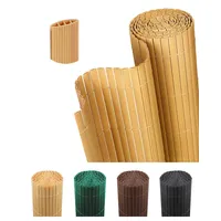 paramondo PVC Sichtschutzmatte Sichtschutzzaun 150 x 500 cm, Dreifache Verstärkung für Garten Terrasse, Privatsphäre Balkon Sichtschutz Zaun Windschutz Wetterfest mit Strukturierter Oberfläche, Bambus