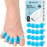 (4 Stück) Zehenspreizer Silikon für überlappende Zehen, Toe Spacer, Toe Separator, Zehentrenner Damen Herren zur Korrektur von Ballenzehen und Wiederherstellung der ursprünglichen Form der Zehen