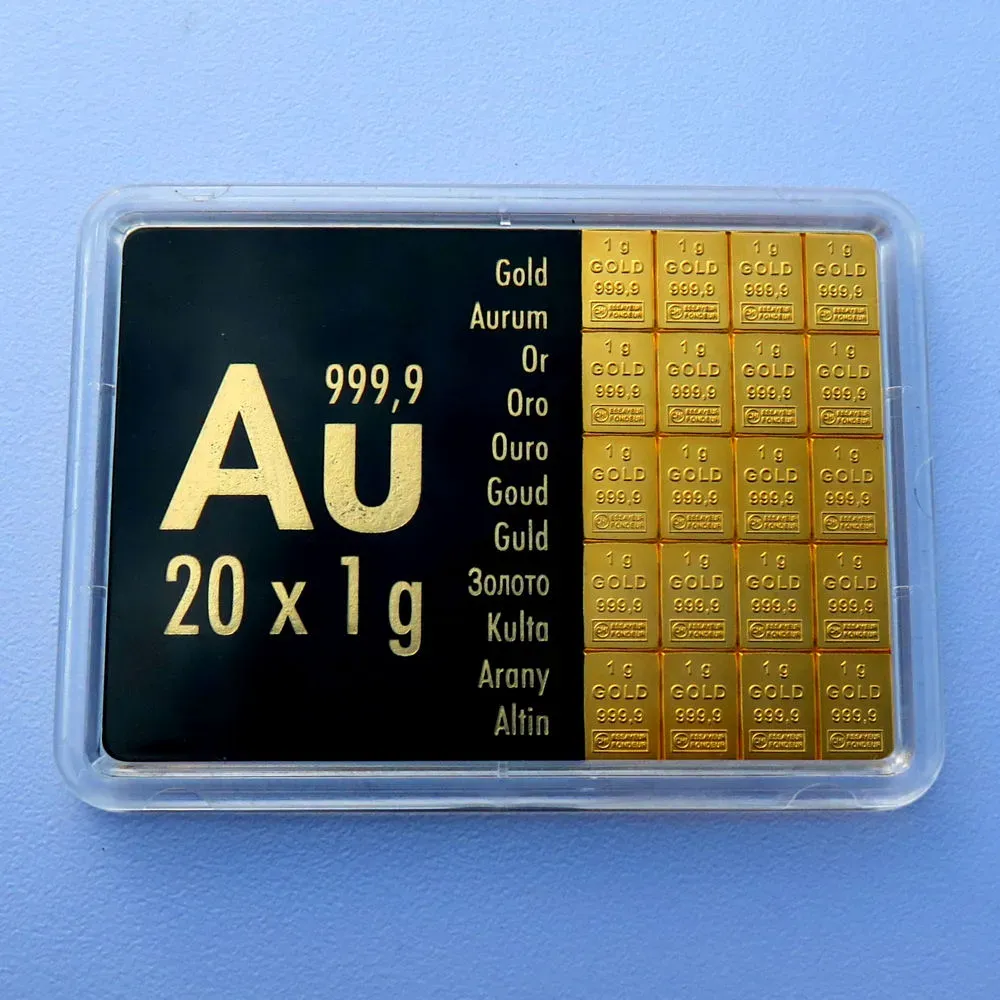 Goldtafel 20 x 1g 
