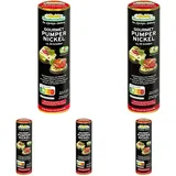 Mestemacher Westfälischer Pumpernickel rund, vegan, Nutri Score A, 60% Roggenvollkornschrot, vollmundiges Aroma, 28 Scheiben regionale Brot Spezialität, 250g (Packung mit 5)