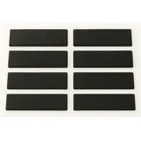 hausleben Servierplatte Schieferplatten 15x5 cm, (8-tlg), aus echtem Schiefer – Elegantes Design für Gastronomie & Zuhause