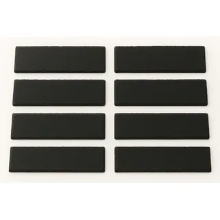 hausleben Servierplatte Schieferplatten 15x5 cm, (Set, 8-tlg., 8 rechteckige Schieferplatten 15x5cm), aus echtem Schiefer – Elegantes Design für Gastronomie & Zuhause