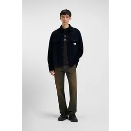 HUGO BOSS Oversized Freizeithemd in Waffel-Optik Modell 'EKYNONE', Black, XL