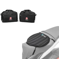 Set: Alukoffer Innentaschen passend für BMW R 1250 / 1200 GS / Adventure 04-21 Koffer Taschen Bagtecs MS1 + Gel Sitzkissen BMW R 1200 GS / Adventure Tourtecs Neopren M schwarz