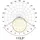 EVN L12134840W 1-flg. LED-Deckenleuchte 48W 4000K weiß