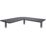 Mendler Eckschreibtisch HWC-D40 schwarz