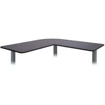 Mendler Eckschreibtisch HWC-D40 schwarz