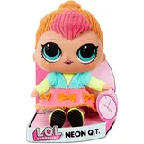 L.O.L. Surprise! 571308 LOL Surprise Weiche Plüschpuppe - Umarmbare Stoffpuppe mit wechselbarem Outfit - Sammlerstück - Neon QT