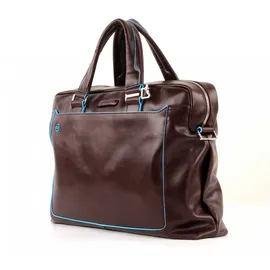 Piquadro Blue Square Computer Briefcase Mogano