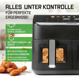 GOURMETmaxx AirGenius Heißluftfritteuse schwarz