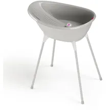 OKBaby Bella Kit mit Halterung, gemütliche Badewanne für Neugeborene und Babys von 0-12 Monate - Grau