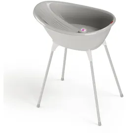 OKBaby Bella Kit mit Halterung, gemütliche Badewanne für Neugeborene und Babys von 0-12 Monate - Grau