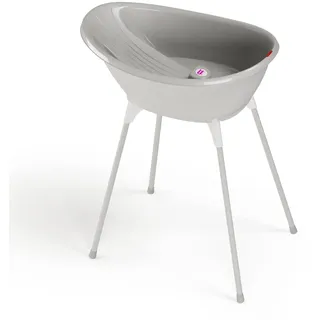 OKBaby Bella Kit mit Halterung, gemütliche Badewanne für Neugeborene und Babys von 0-12 Monate - Grau