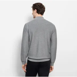 Olymp Strickjacke OLYMP "OLYMP Strick Casual", Herren, Gr. 3XL, grau, Obermaterial: 100% Baumwolle, Strickjacken Strickjacke