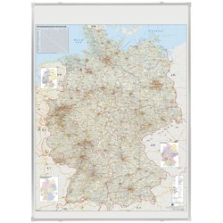 Franken Deutschlandkarte »KA301P« grau