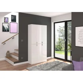 MID.YOU Drehtürenschrank Projekt X 91 x 193 x 34 cm Weiß