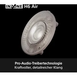 Sony INZONE H6 Air – kabelgebundenes Open-Back-Gaming-Headset – 360 Spatial Sound leichtes 199-g-Design, abnehmbares Bügelmikrofon,